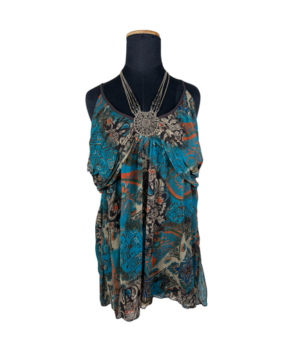 Vintage Y2K Beaded Boho Cami