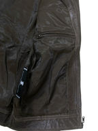 Vintage Club D Dark Brown Leather Moto Jacket 2XL