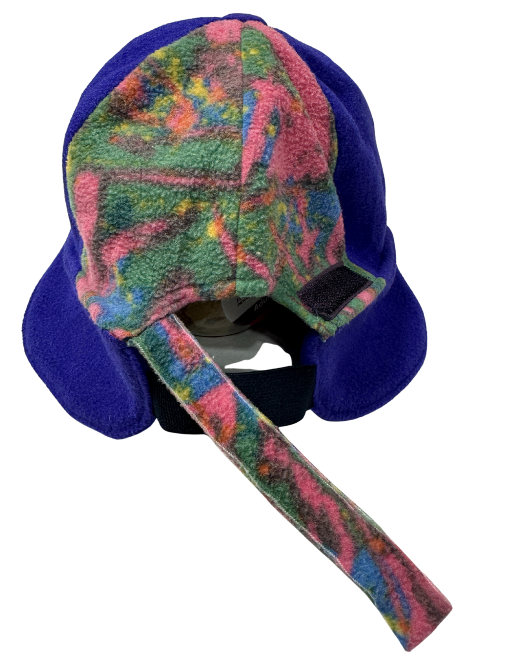 90s Abstract Fleece Trapper Cap - Funkify