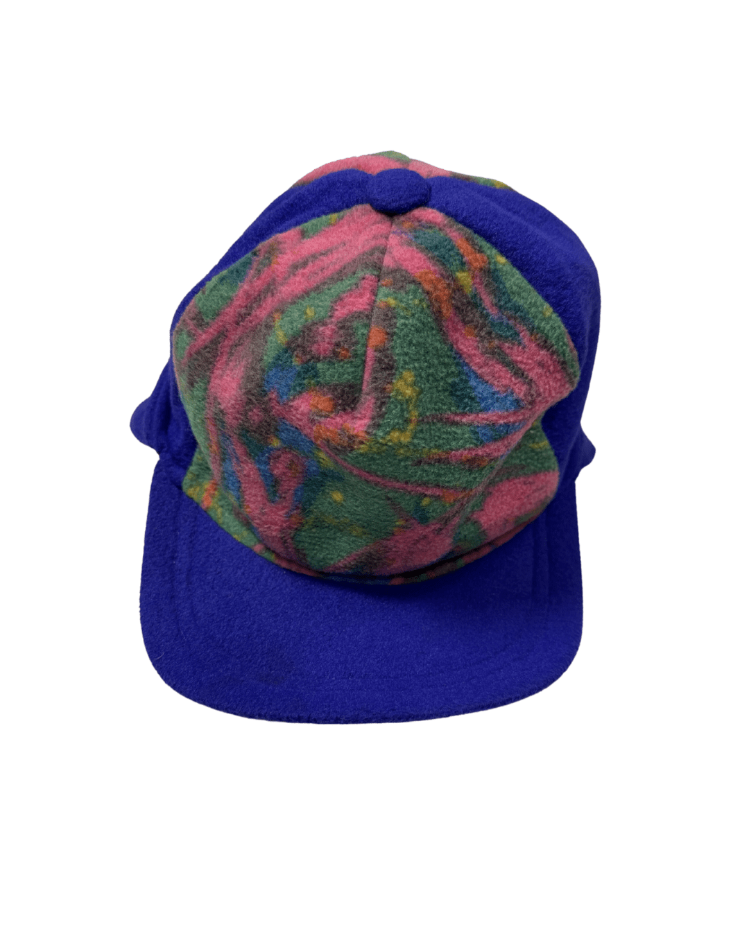 90s Abstract Fleece Trapper Cap - Funkify