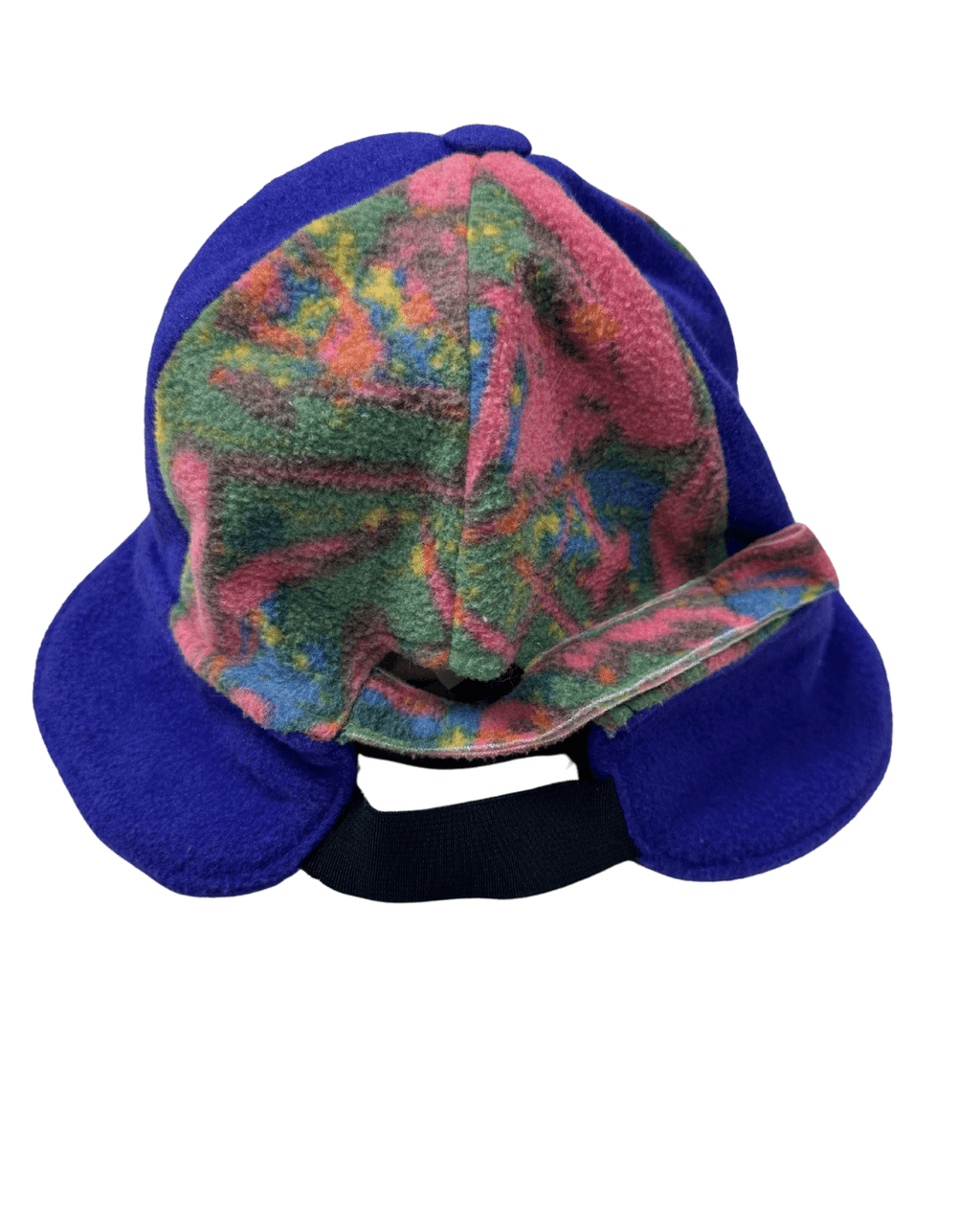 90s Abstract Fleece Trapper Cap - Funkify