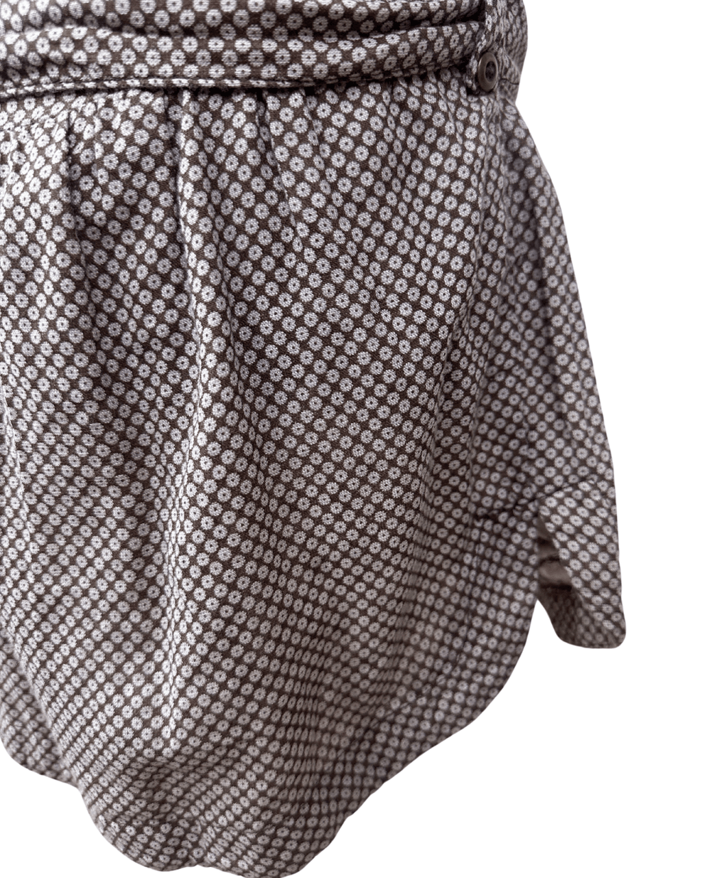 90s Geometric Print Dress with Tie Waist & Pockets - Funkify