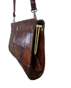 Vintage 1960s Paco's Valencia Crocodile Leather Crossbody Bag