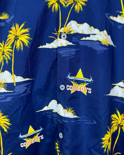 NRL North Queensland Cowboys Hawaiian Men's Shirt 4XL