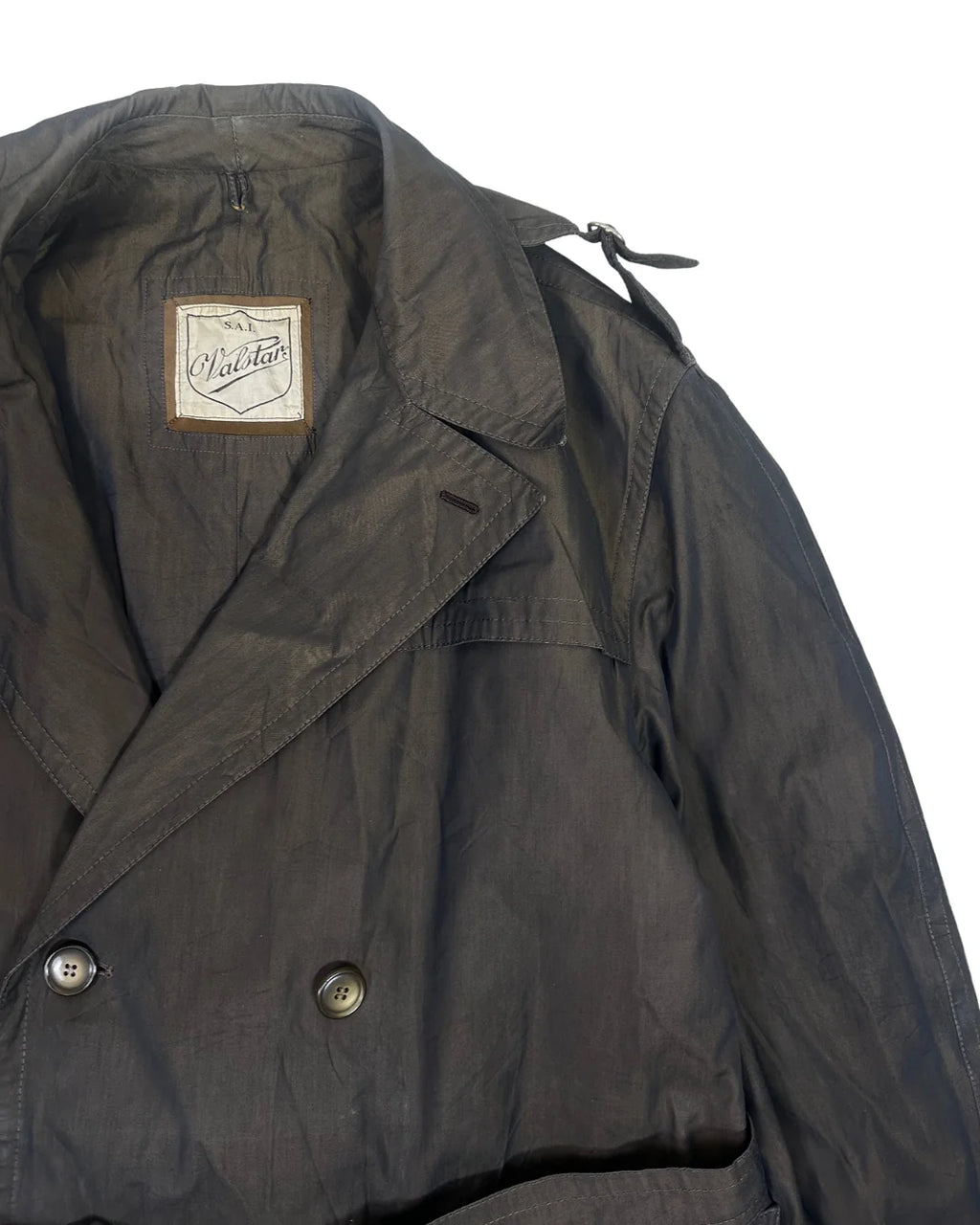 Vintage Valstar S.A.I. Double Breasted Trench Coat  - EU 58