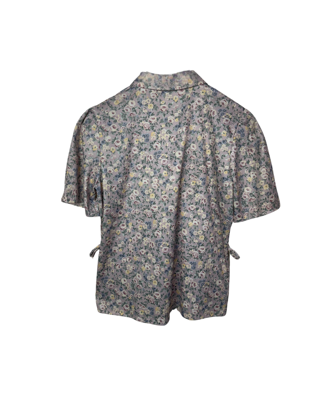 Vintage Blouse with Faux Pearl Collar Detail