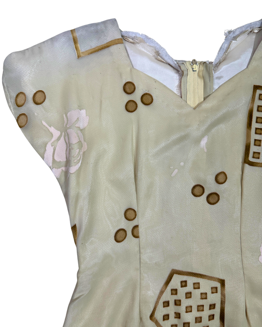 Vintage Boho Satin-Lined Maxi Dress