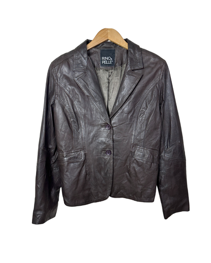 Vintage Rino & Pelle Genuine Leather Blazer - Women's Medium