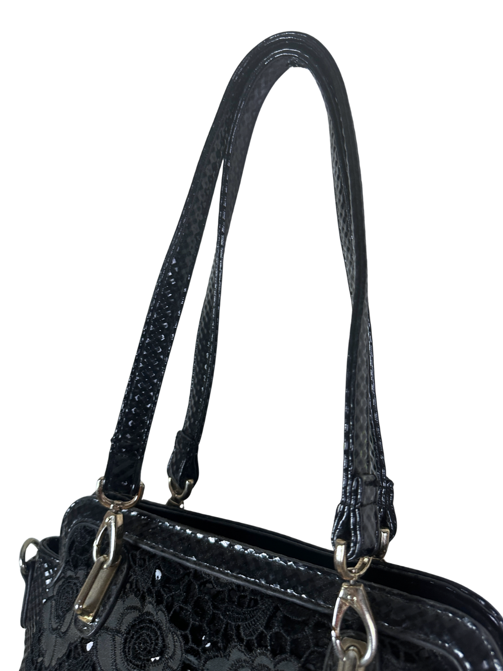 Vintage Gothic Romantic Crochet Rose Handbag
