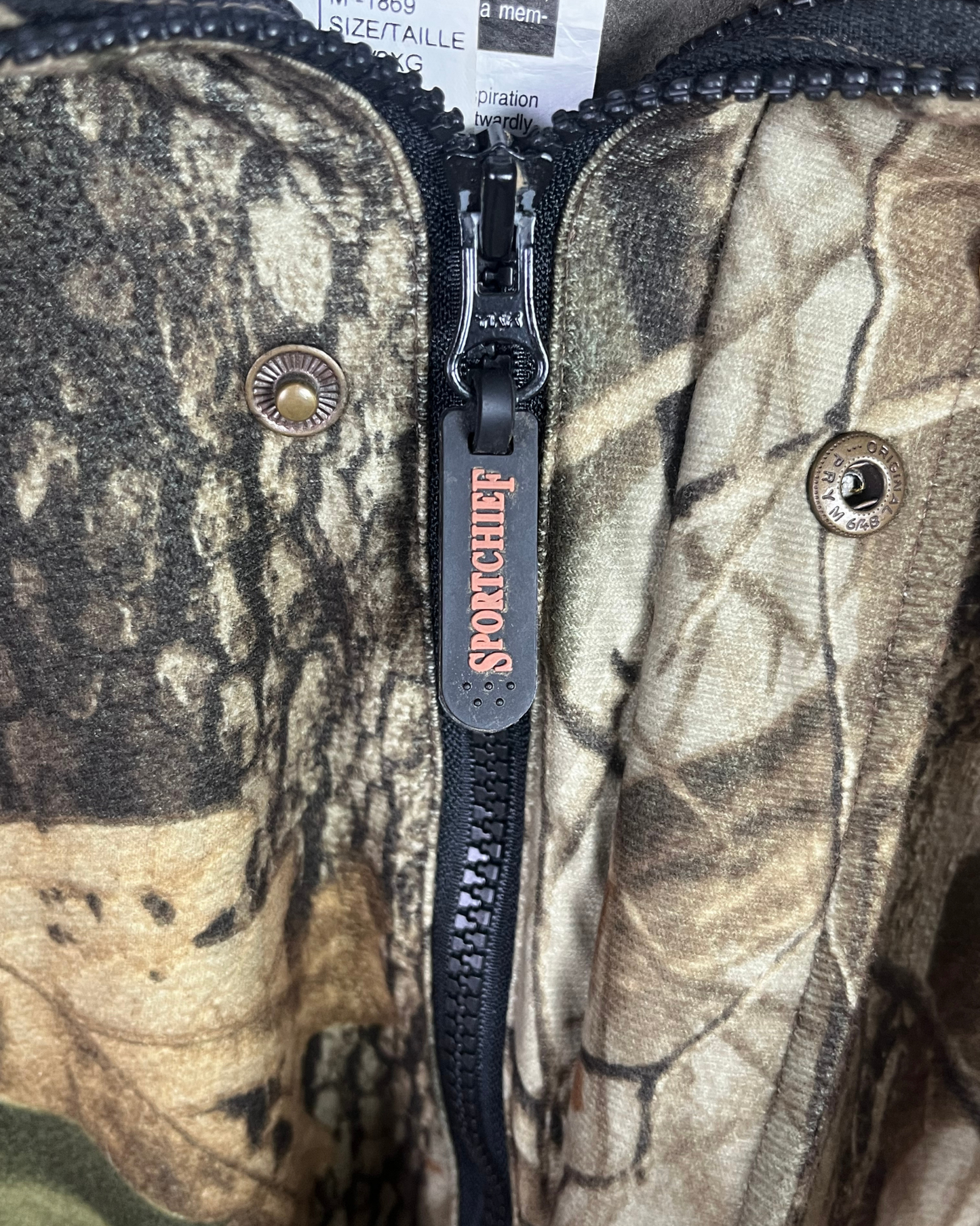 Sportchief Fleece-lined Camo Hunting Jacket - 2XL