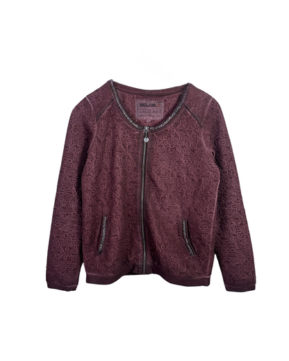 Vintage Garcia Jeans Textured Embellished Women's Jacket Small