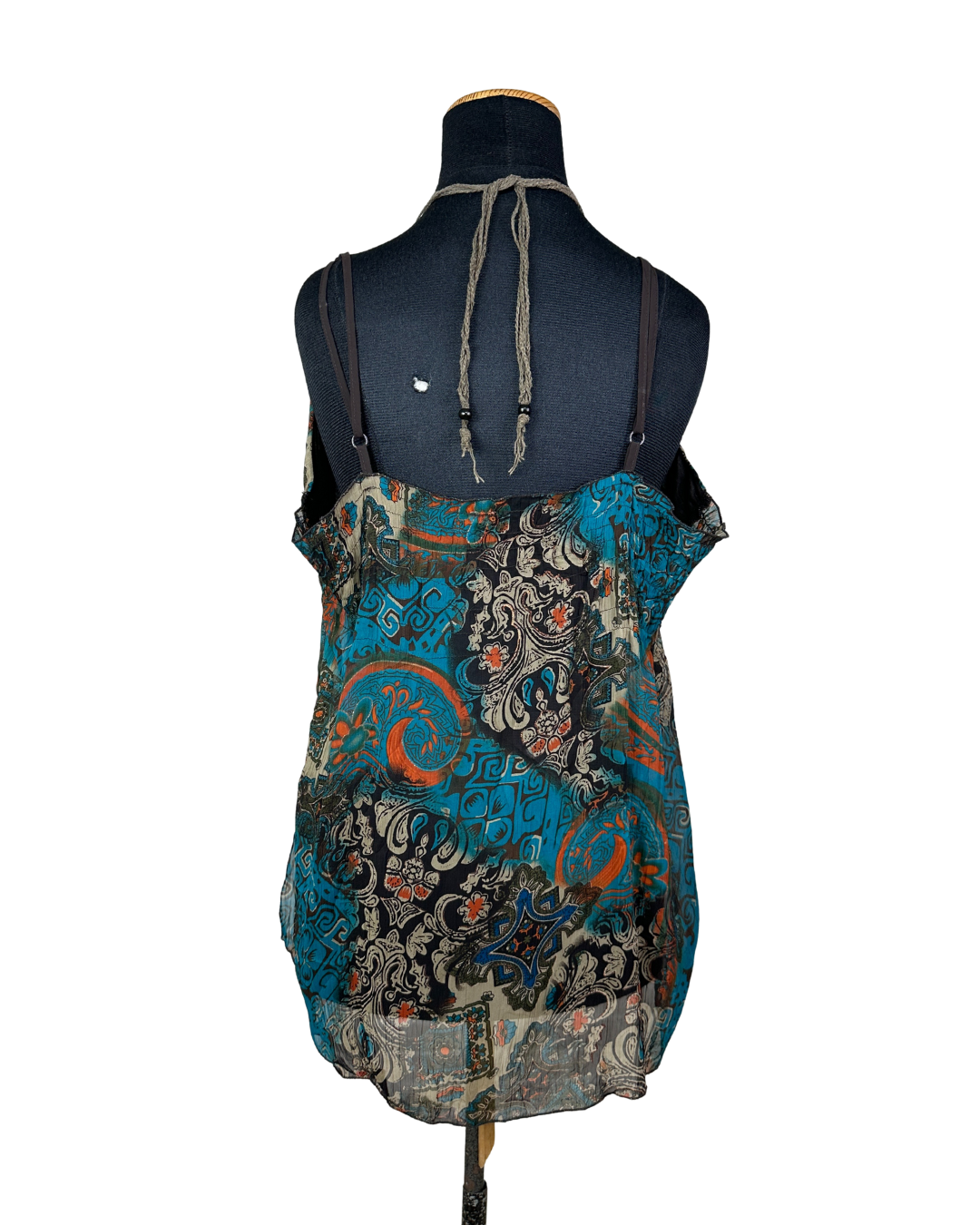 Vintage Y2K Beaded Boho Cami
