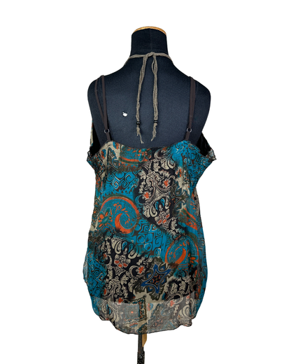 Vintage Y2K Beaded Boho Cami