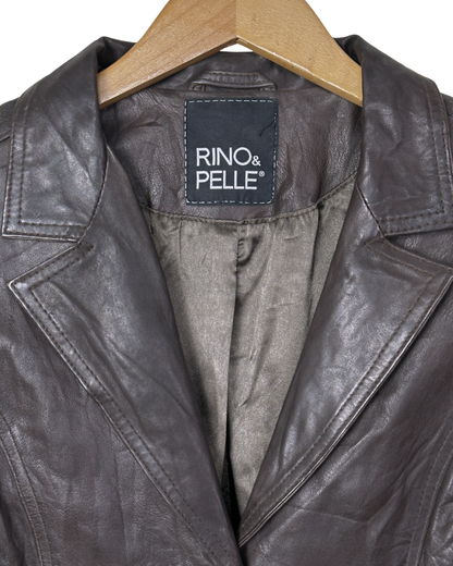 Vintage Rino & Pelle Genuine Leather Blazer - Women's Medium