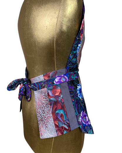 Handmade Upcycled Tie Halter Vest Top  & Choker