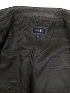 Vintage Club D Dark Brown Leather Moto Jacket 2XL