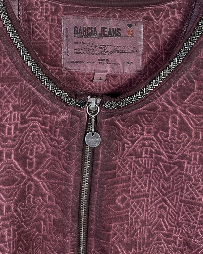 Vintage Garcia Jeans Textured Embellished Women's Jacket Small