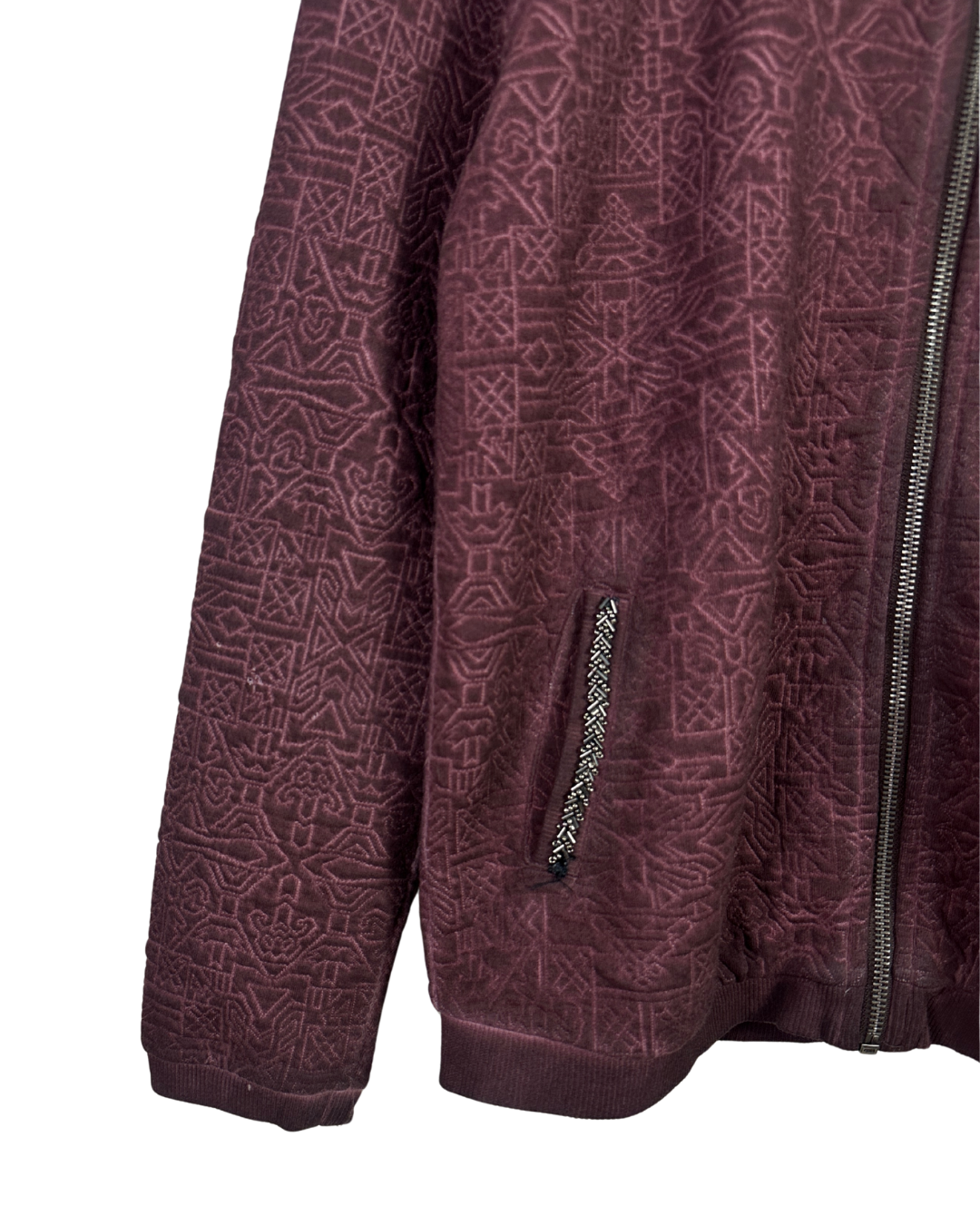 Vintage Garcia Jeans Textured Embellished Women's Jacket Small