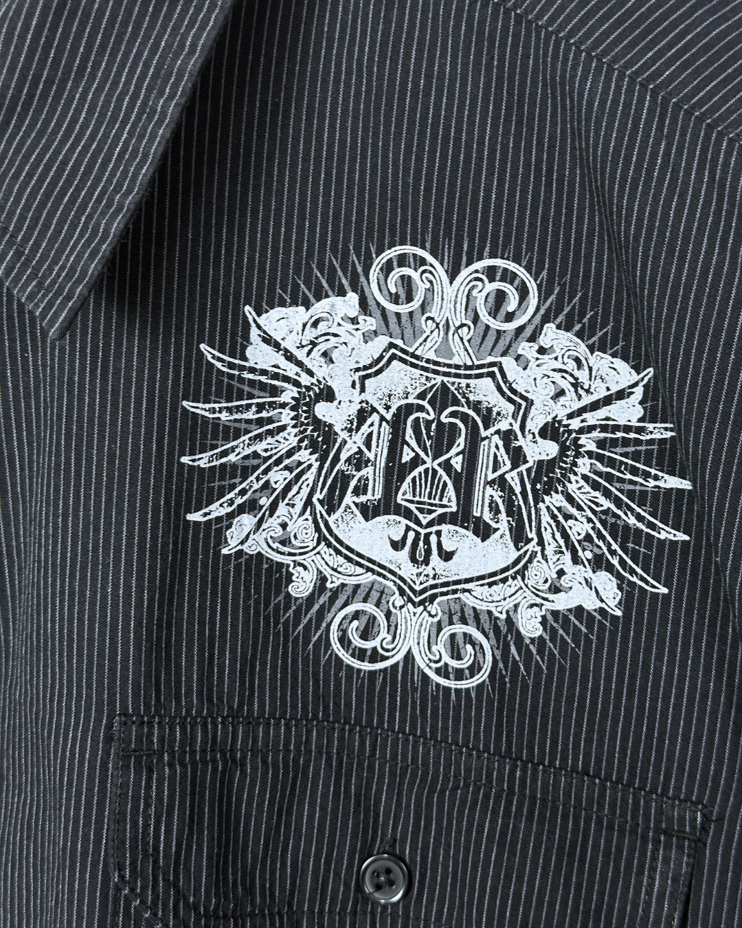 Refuse Resist Graphic Shirt – Pinstripe Eagle Print XL
