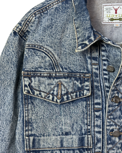 Vintage 80s L.L.Dun Puff Sleeve Denim Jacket - Women's Medium