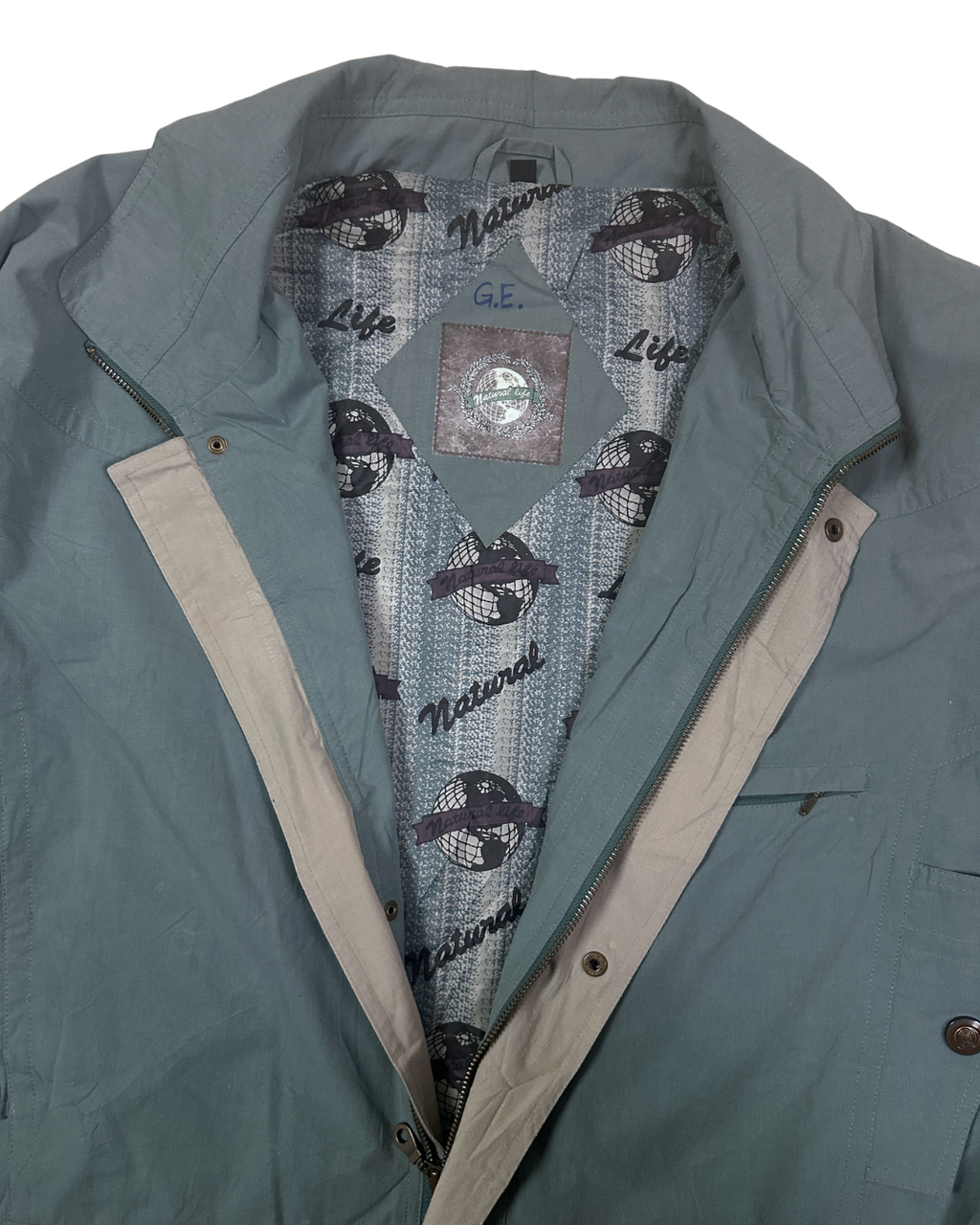 Vintage Natural Life Blue Utility Jacket