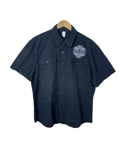 Refuse Resist Graphic Shirt – Pinstripe Eagle Print XL