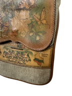 Stamped Leather Colombia Medellin Crossbody Flap Bag