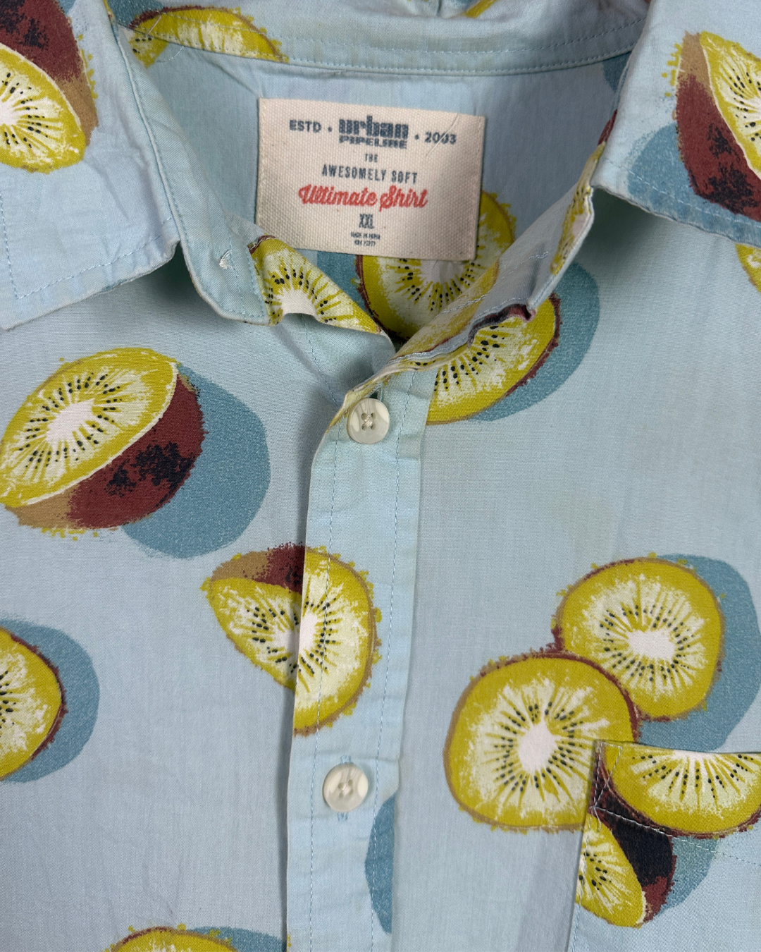Kiwi Pattern Shirt 2XL