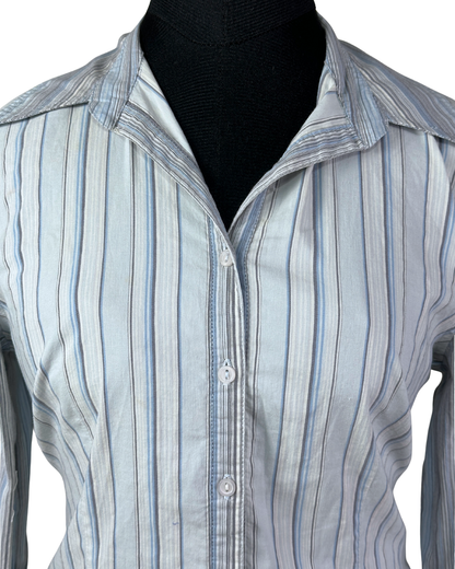 Staccato Striped Fitted Women's Shirt Medium