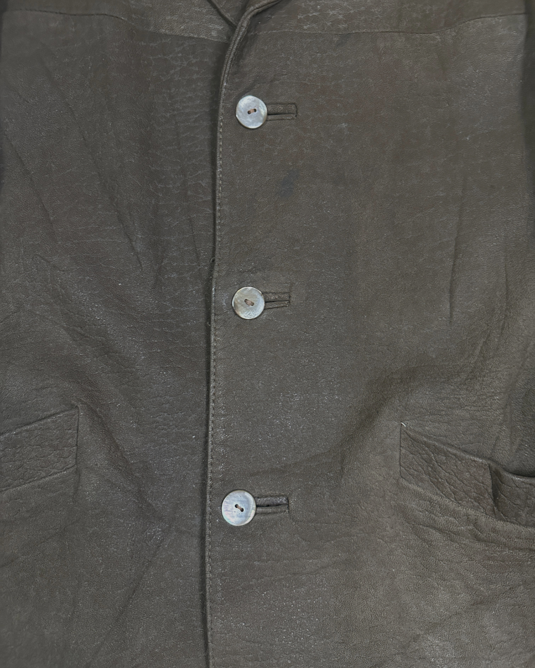 Vintage Silberdistel Genuine Leather Brown Jacket - Large
