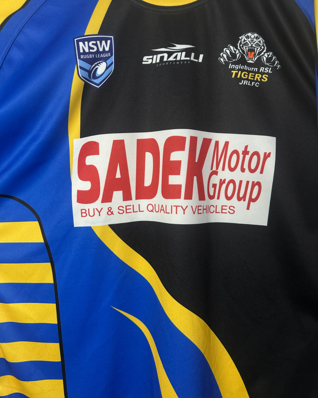 Sinalli Ingleburn RSL Tigers JRLFC Rugby Jersey 3XL