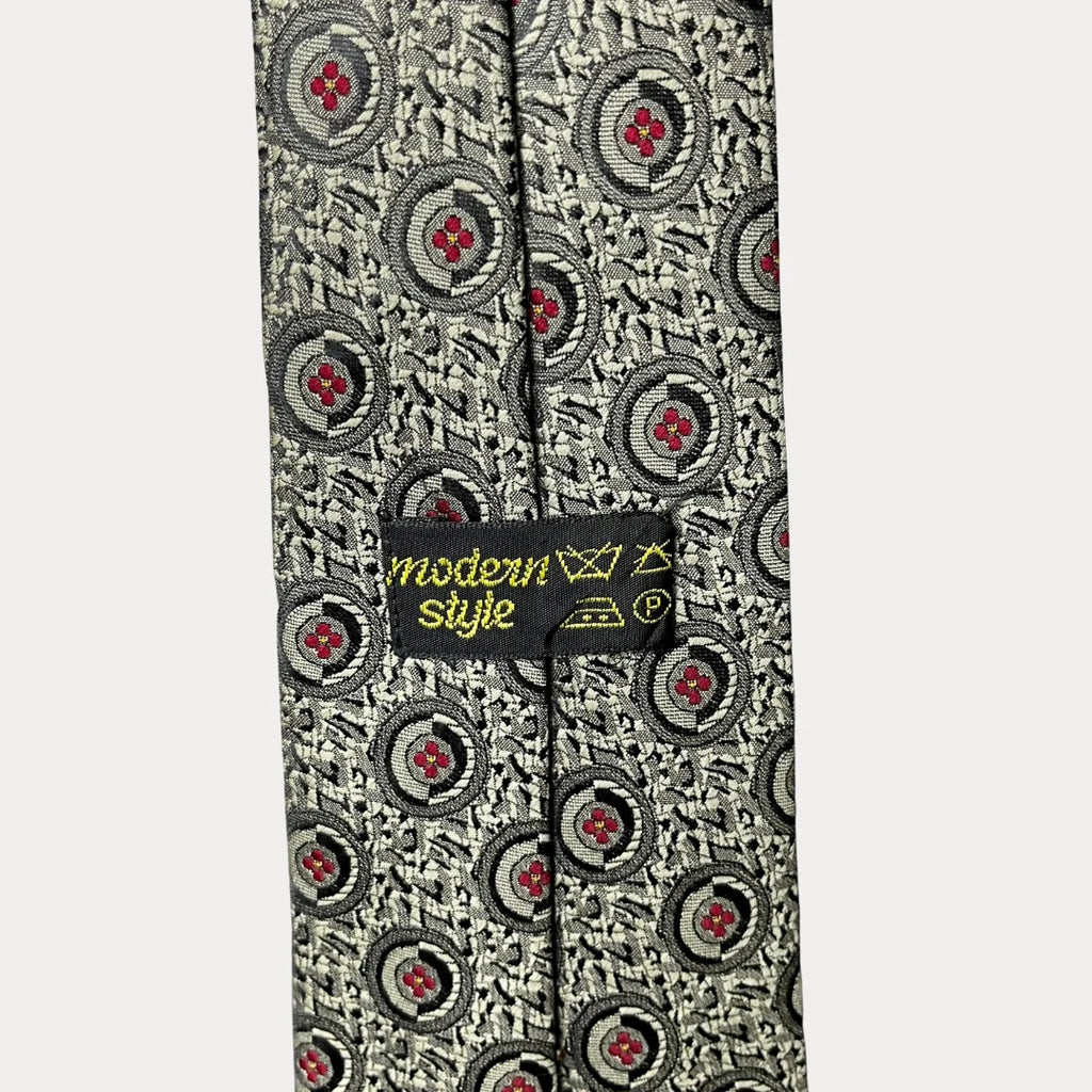 Circle Motif Pattern Necktie