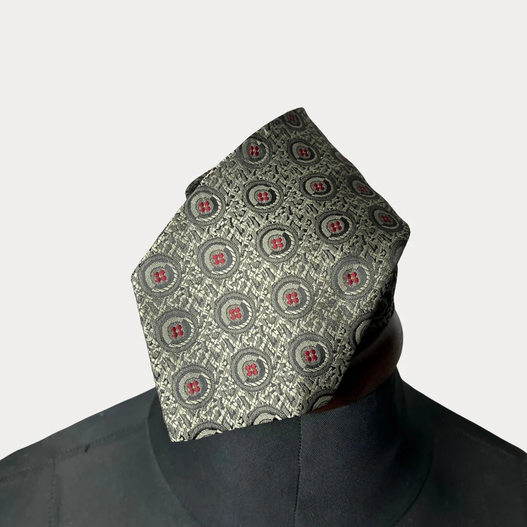 Circle Motif Pattern Necktie