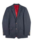 Dark Gray Pure Virgin Wool Blazer - Size 50