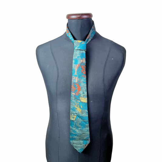 Vintage Canda Patterned Necktie 8.5 cm