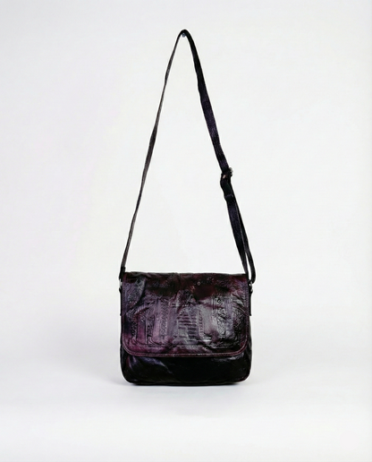 Vintage Embossed Egyptian Pharaonic Genuine Leather Bag