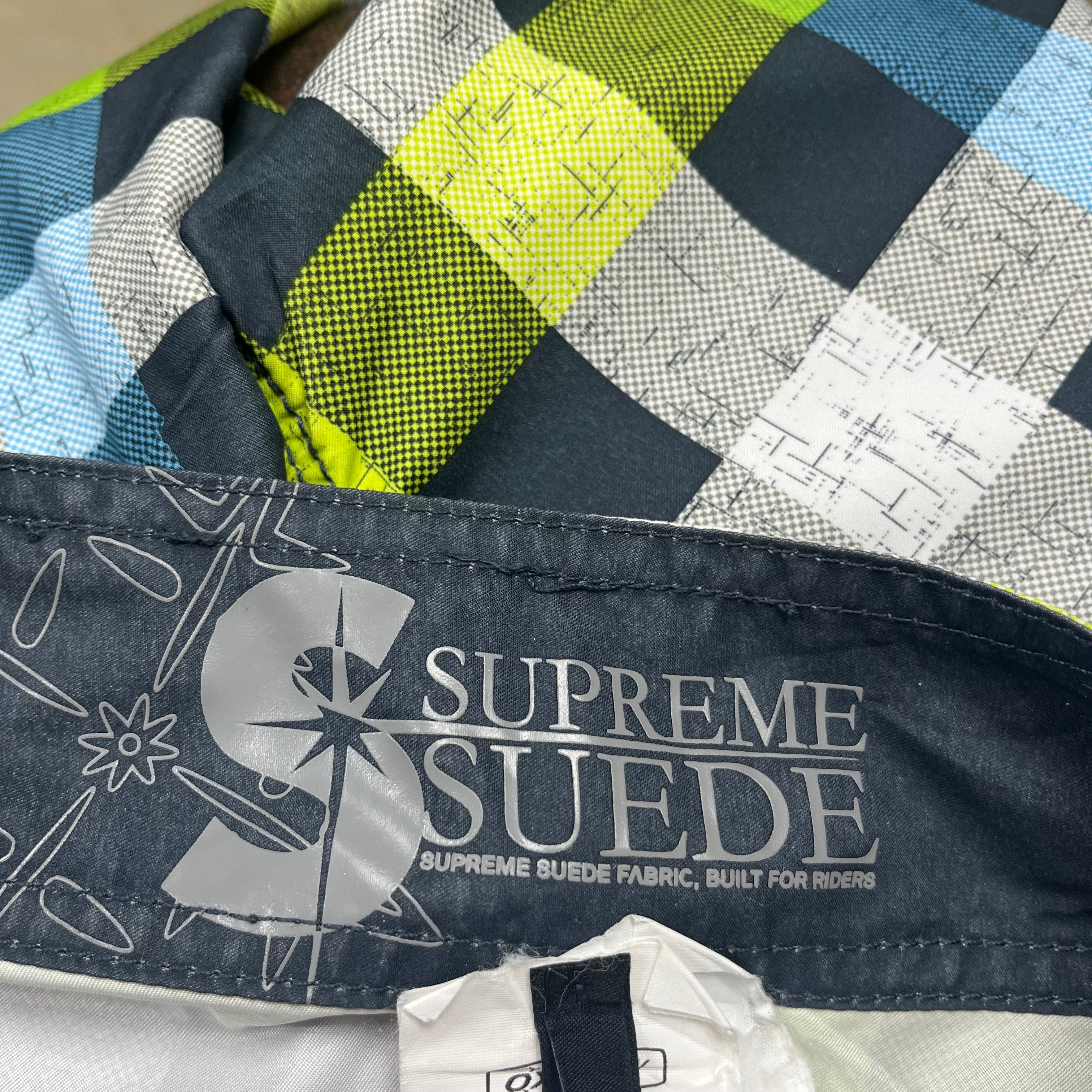 Oxbow Supreme Suede Checkered Shorts - Medium