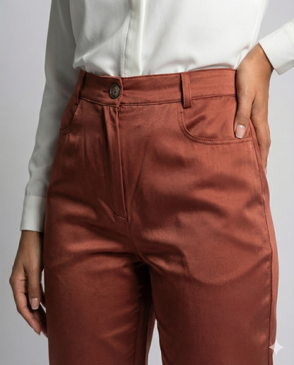 Vintage Satin Women's Pants