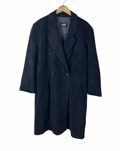 Yorn Cashmere Navy Coat XL