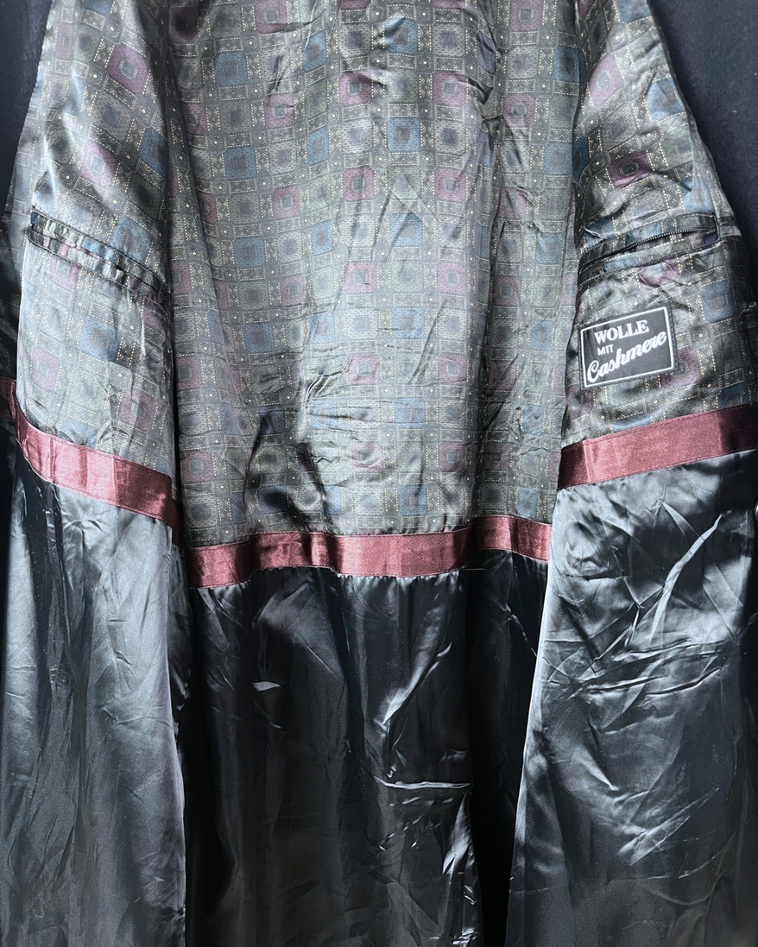 Yorn Cashmere Navy Coat XL