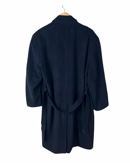 Yorn Cashmere Navy Coat XL