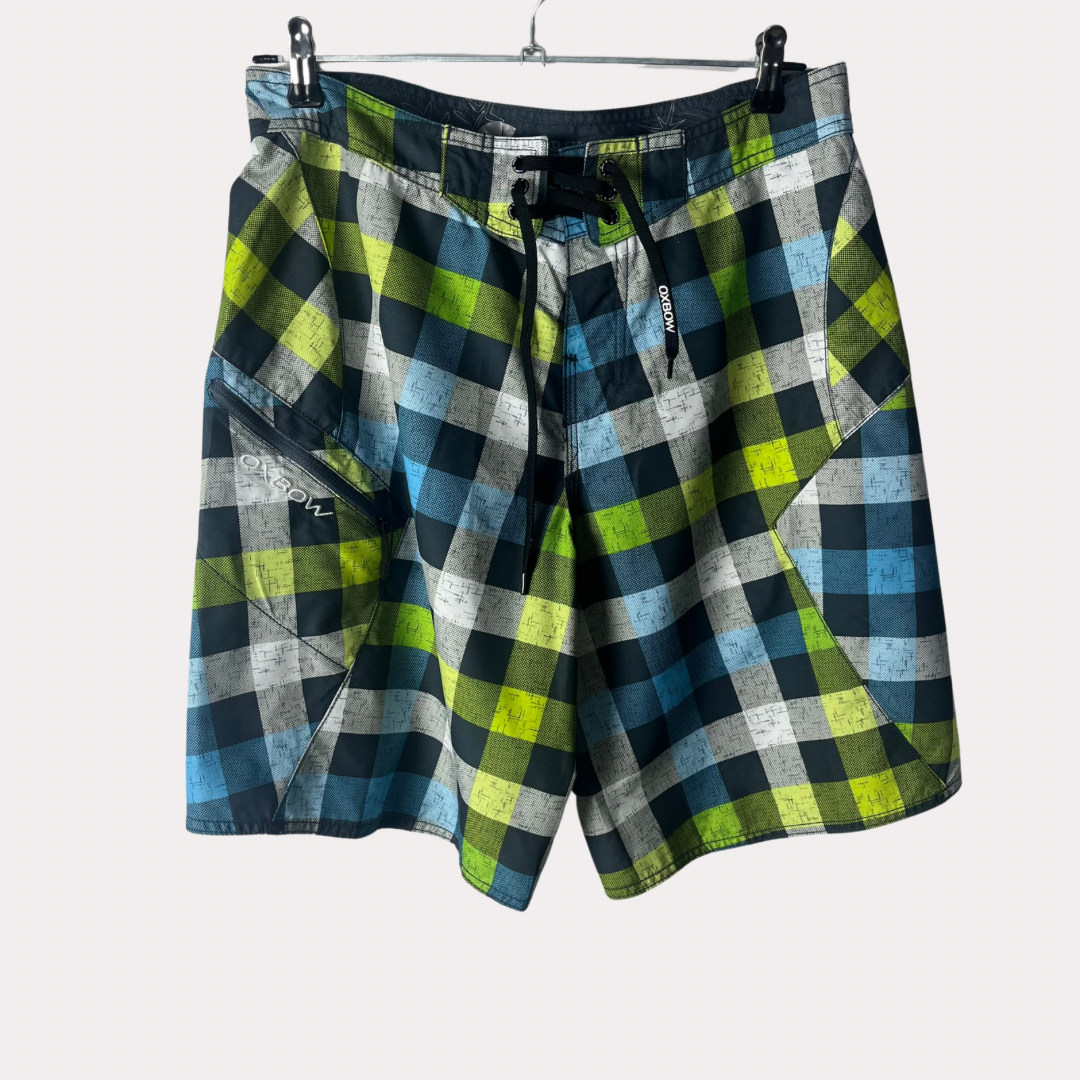 Oxbow Supreme Suede Checkered Shorts - Medium