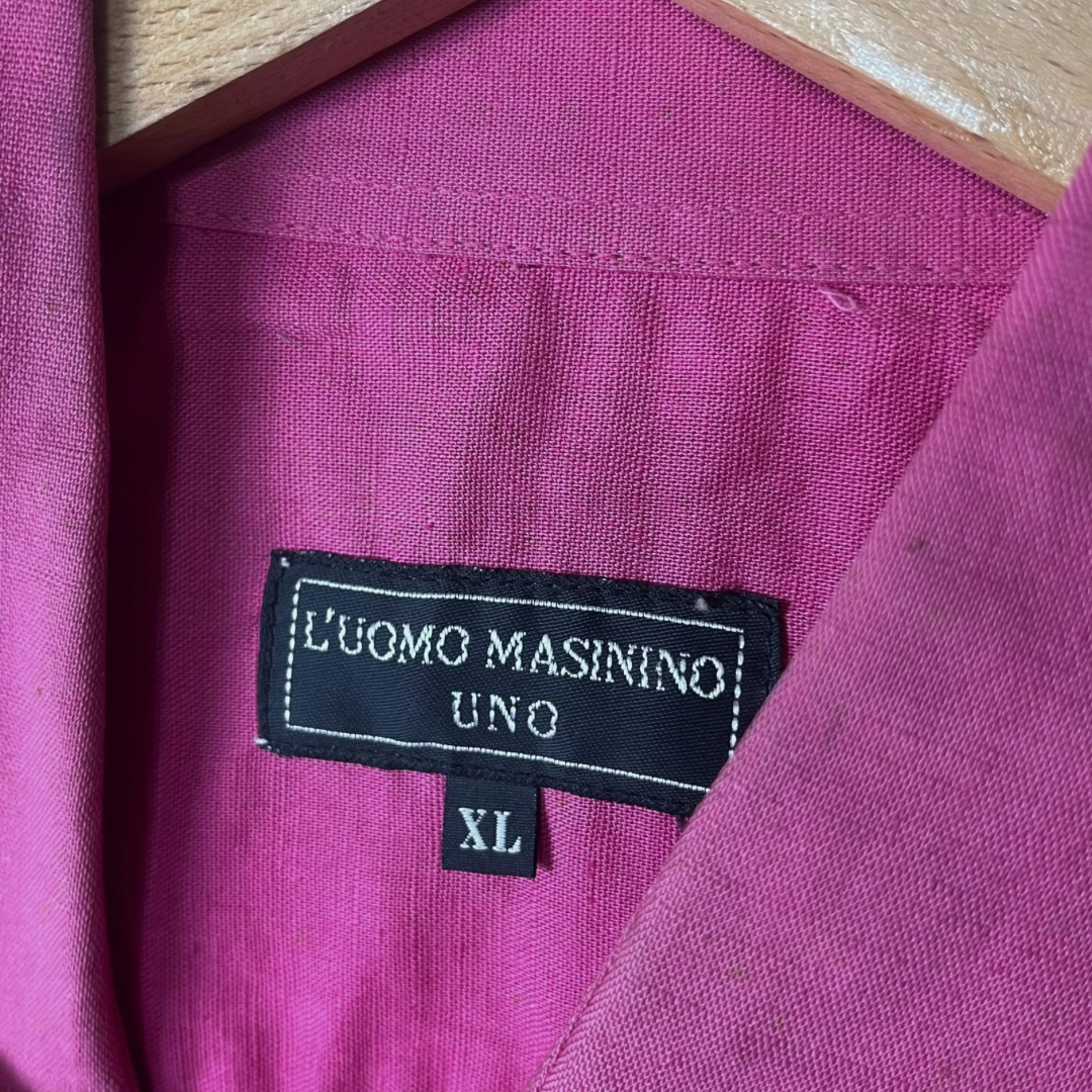 L’uomo Masinino Uno Linen Shirt XL