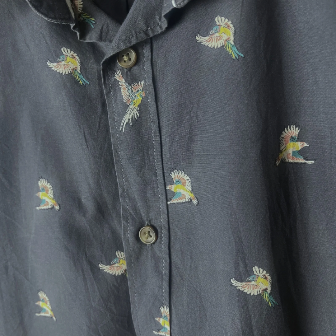 Anko Bird Patterned Shirt 2XL