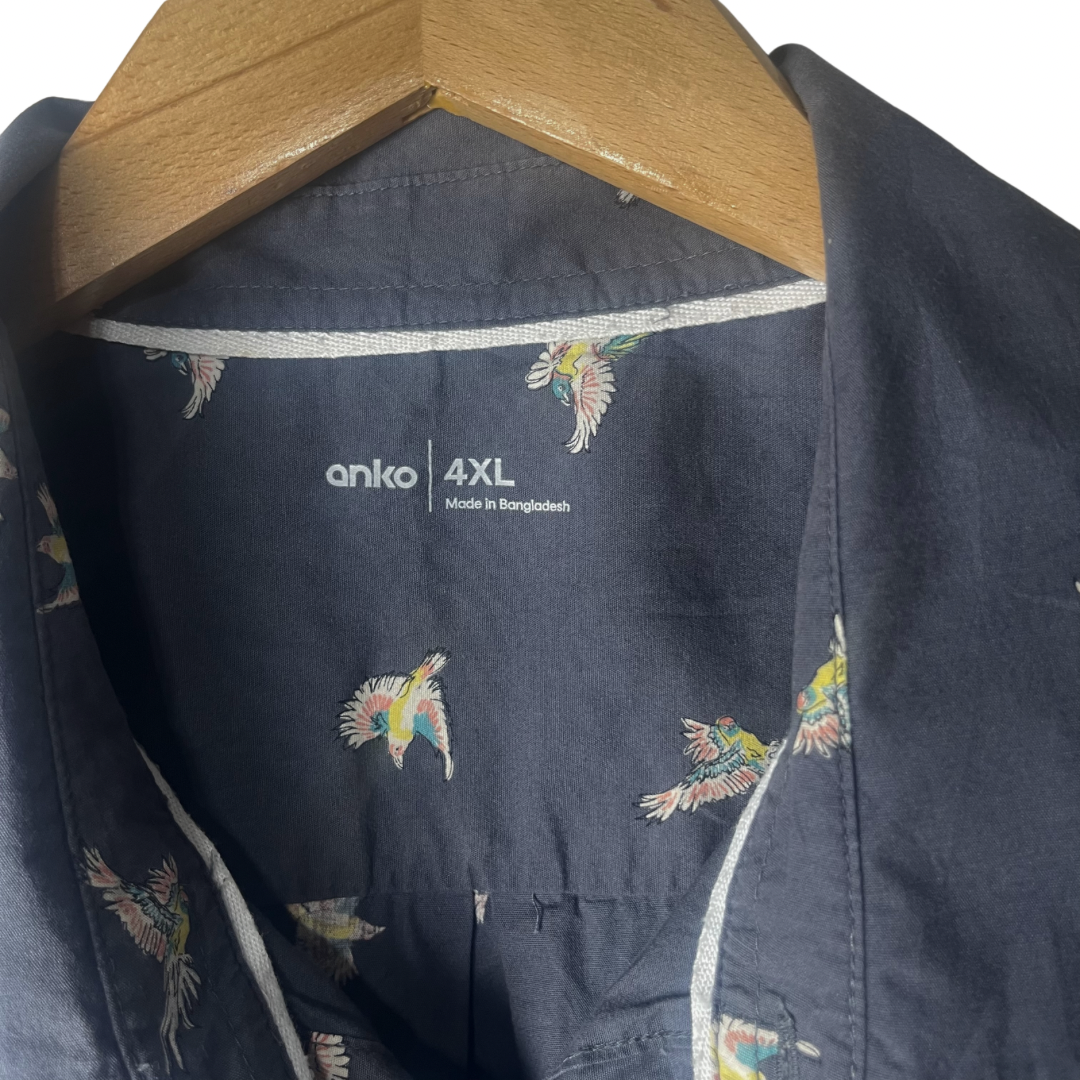 Anko Bird Patterned Shirt 2XL