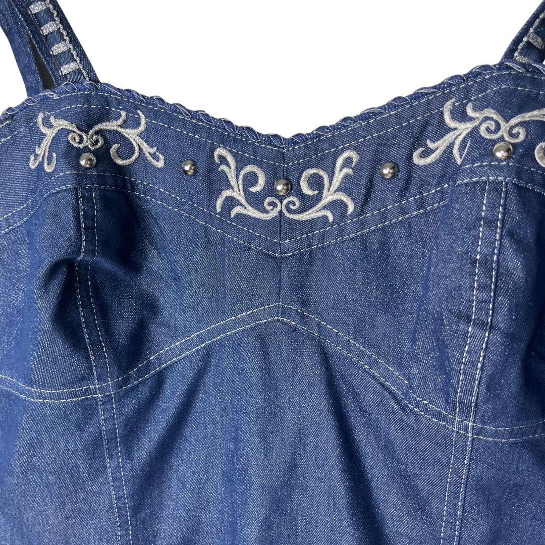 Vintage Denim Dress Large