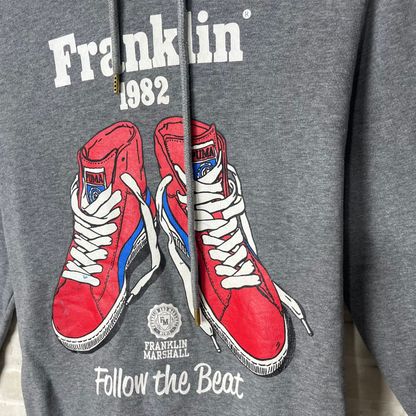 Franklin Marshall Shoe Print Hoodie Small