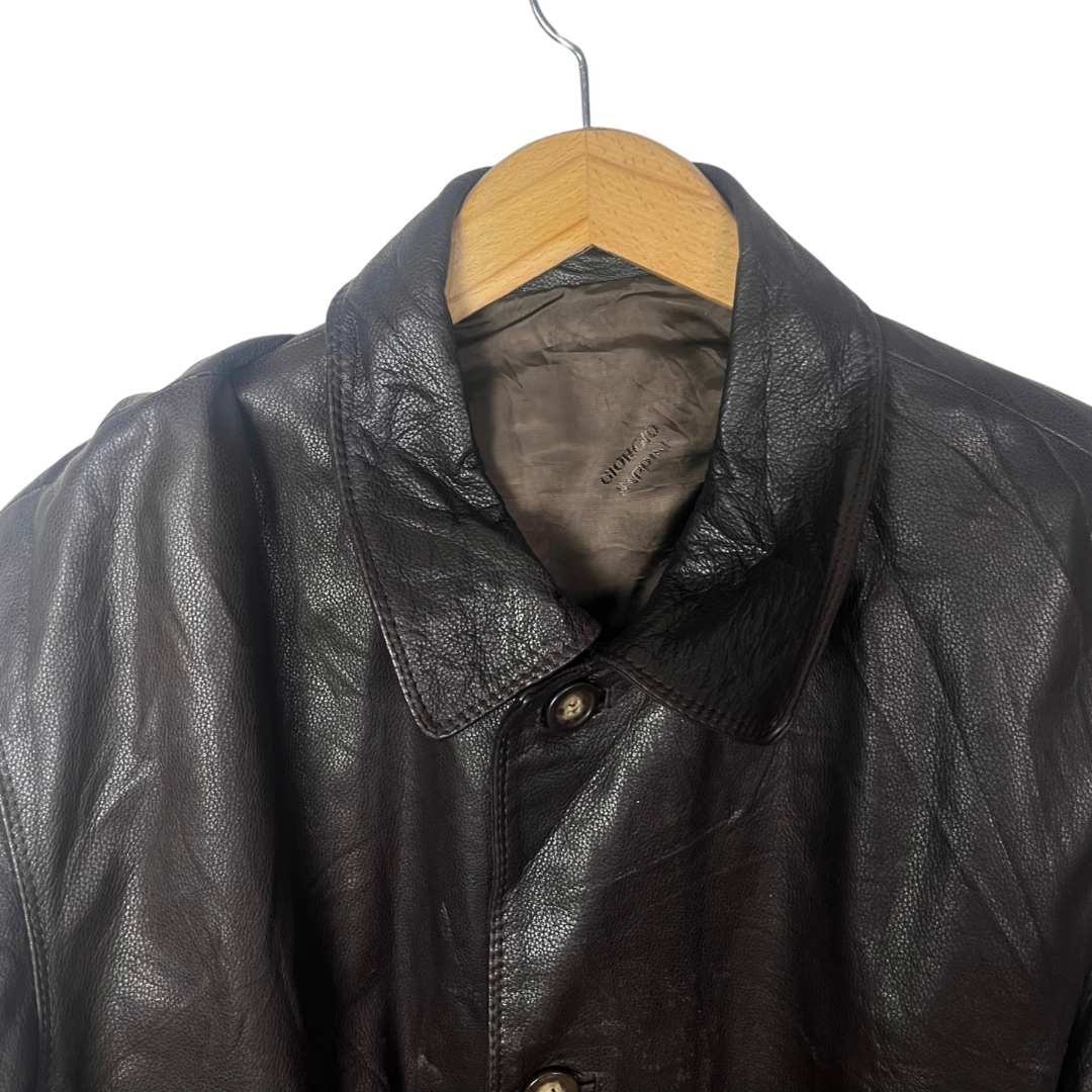 Giorgio Sappini Leather Jacket 2XL