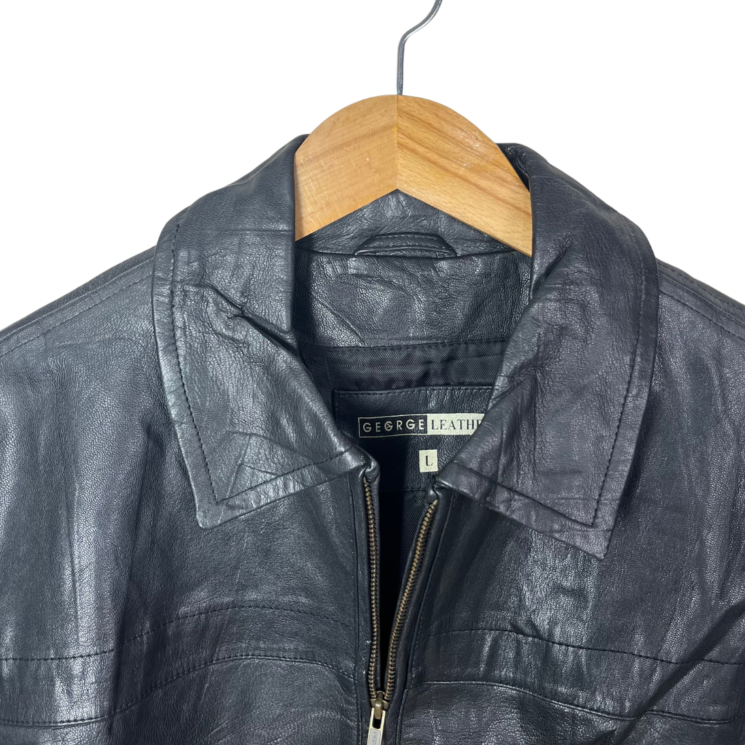 Vintage George Genuine Leather Jacket Large