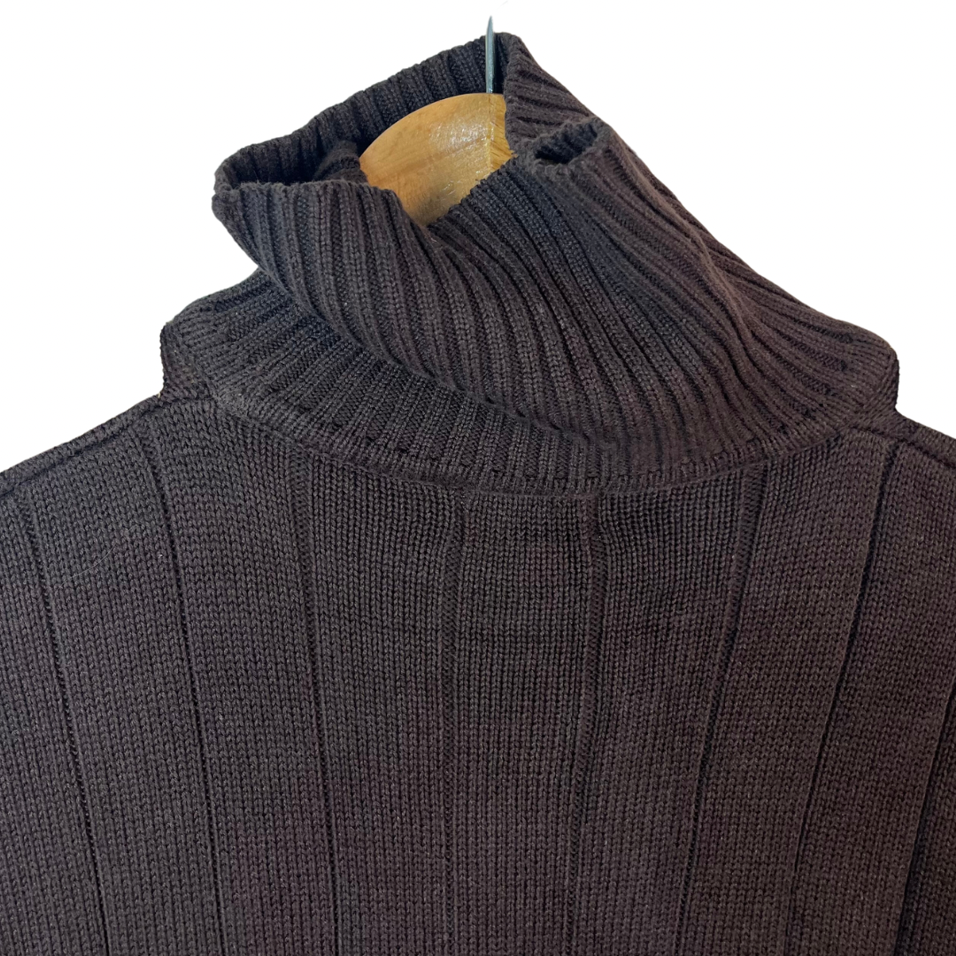 Brown Turtleneck Sweater Large